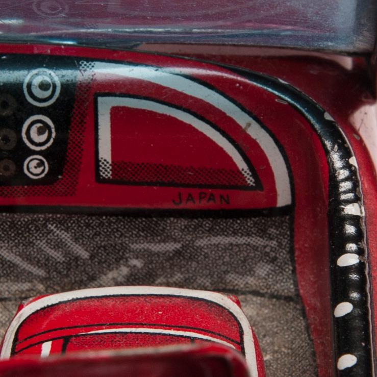 LEKSAKSBILAR, 8 st, plåt, Japan, 1960-tal.