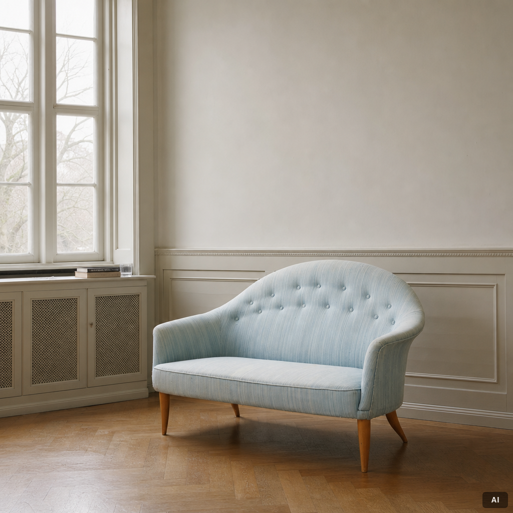 Kerstin Hörlin-Holmquist, sofa, "Little Paradise", Triva, Nordiska Kompaniet, mid-20th century.