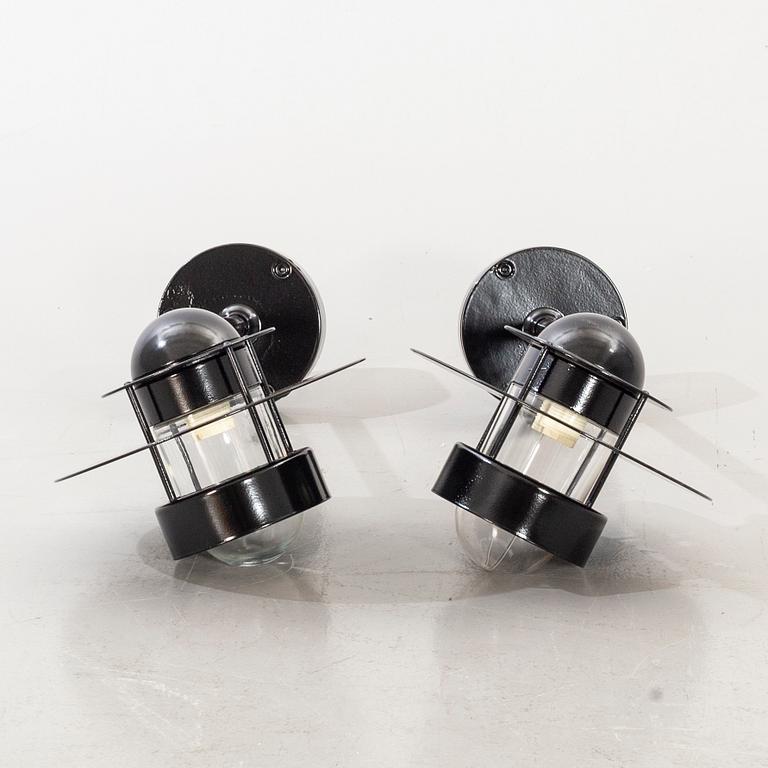 A pair of LOUIS POULSEN outdoor walllamps. second half of the 20th century.