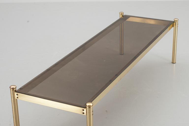 SIDOBORD, mässing och plexi, 70-tal.