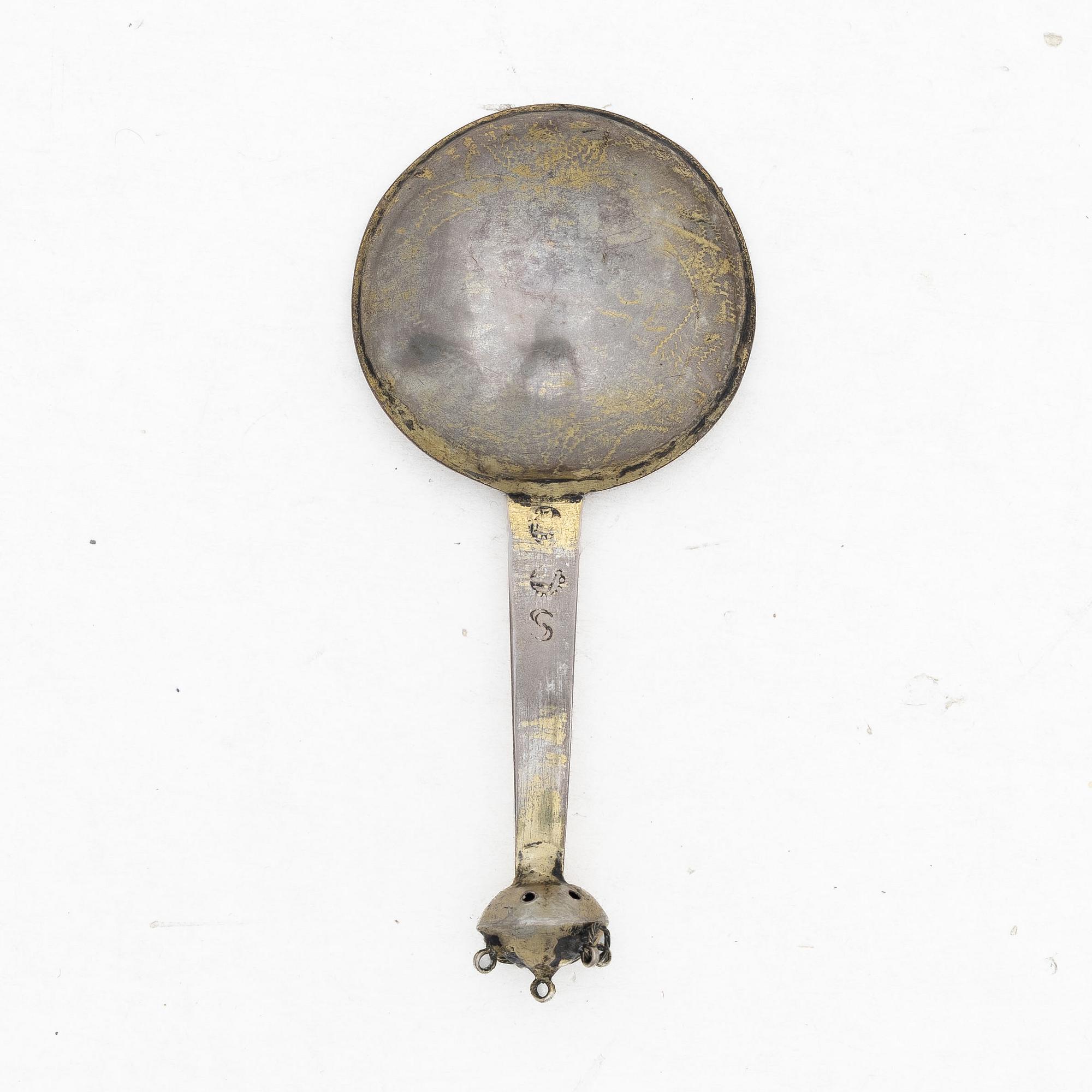 Spoon, silver, probably Scandinavia, 18th century.