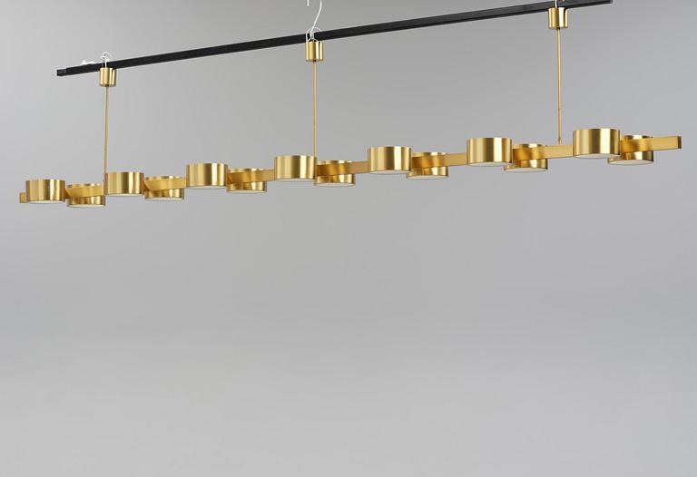Hans-Agne Jakobsson, a monumental ceiling lamp model T 261/14, Hans-Agne Jakobsson AB, Markaryd, 1950s-60s.