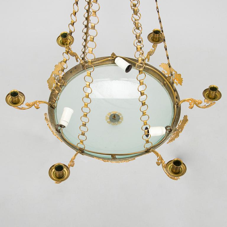 Ceiling lamp, Empire style, latter half of 19th century.