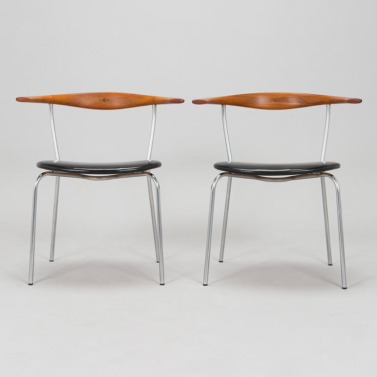 Hans J. Wegner, six mid-20th century 'PP701' armchairs for Johannes  Hansen Denmark.