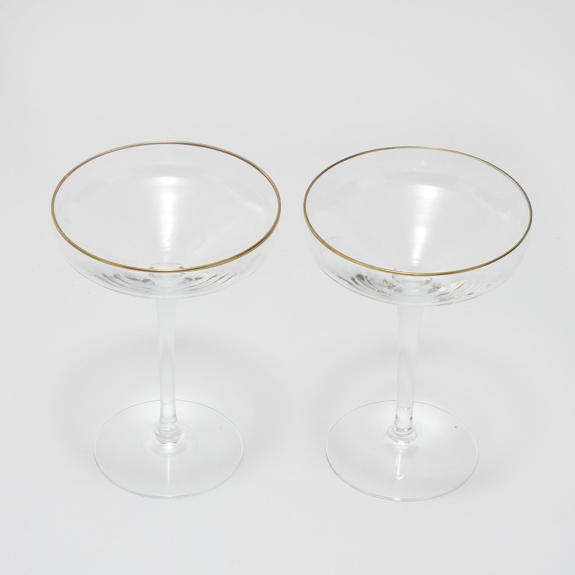 CHAMPAGNEGLAS, 12 st, 1900-talets andra hälft.