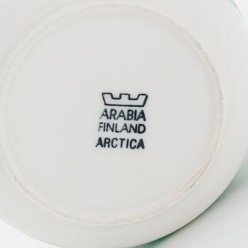 Inkeri Leivo and Dorrit von Fieandt, a 32-piece 'Arctica Poetica' porcelain tableware set, Arabia 1990s.