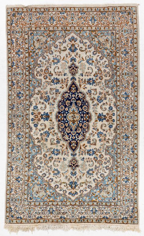 Rug, Nain, part silk, approx. 245 x 150 cm.