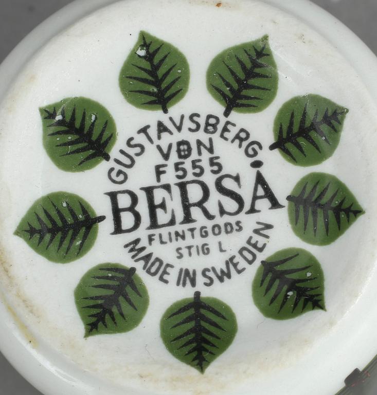 SERVISDELAR, 19st, porslin, "Berså", Stig Lindberg, Gustavsberg.