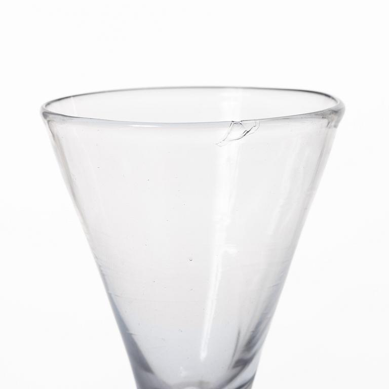 Two Swedish 18th century glasses.