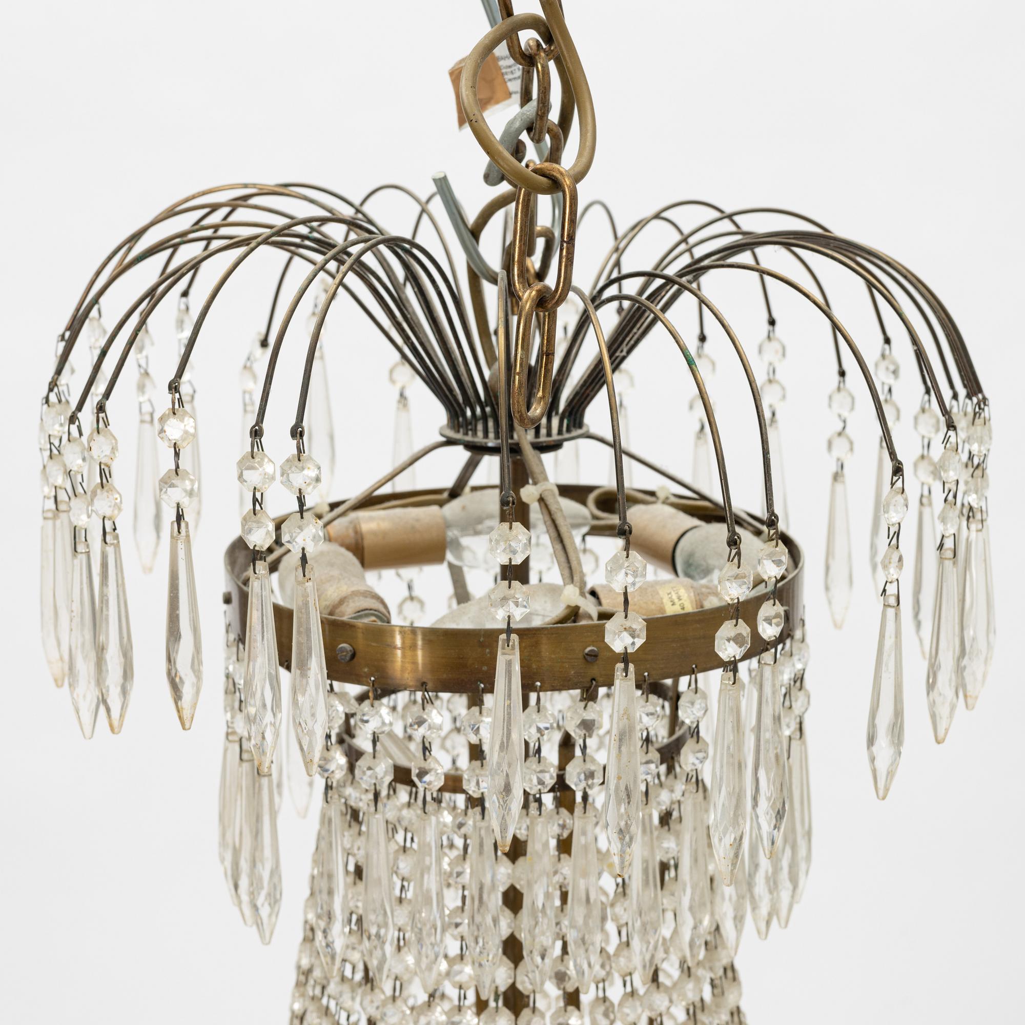 Takkronor, ett par, empirestil, 1900-talets mitt.