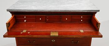 SKRIVBYRÅ, sengustaviansk, 1800-talet början.