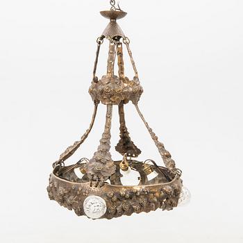 Alice Nordin, Art Nouveau ceiling lamp, early 20th century.