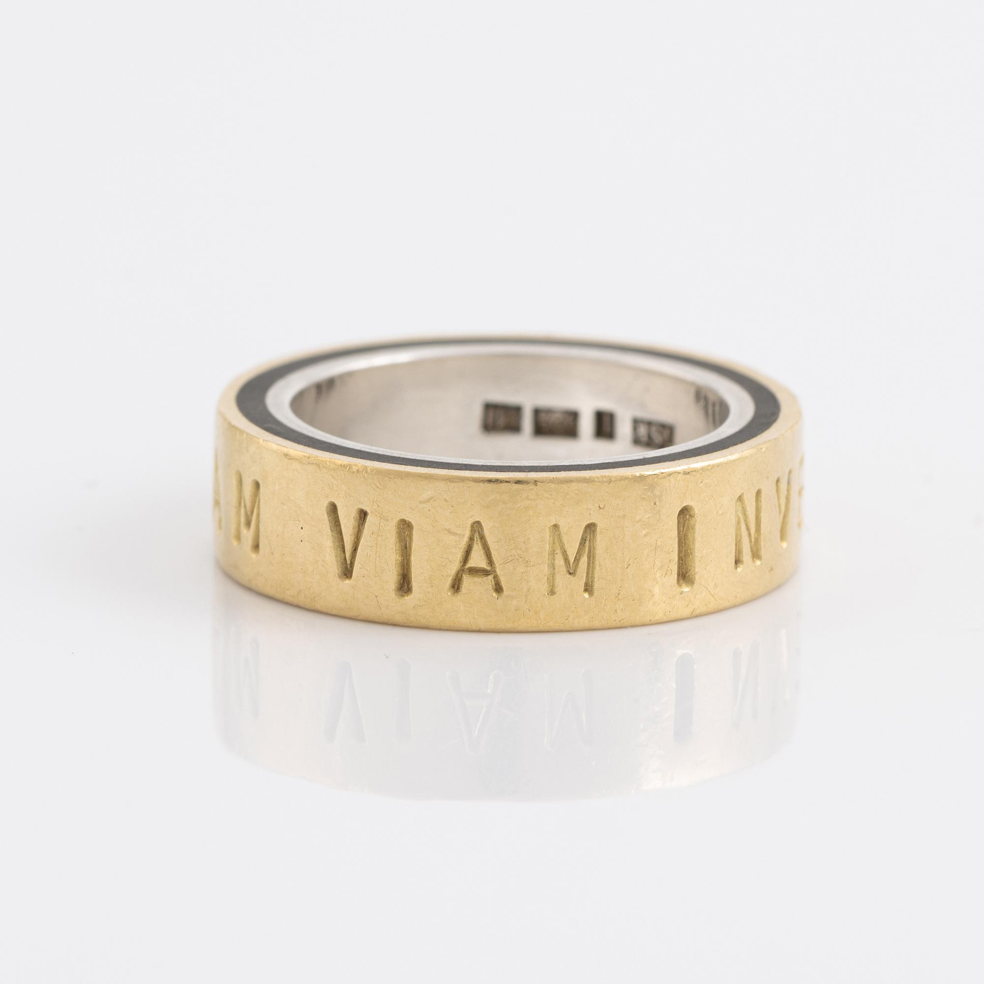 Elmqvist & Roll, sterling silver, bakelite , 18K guld.