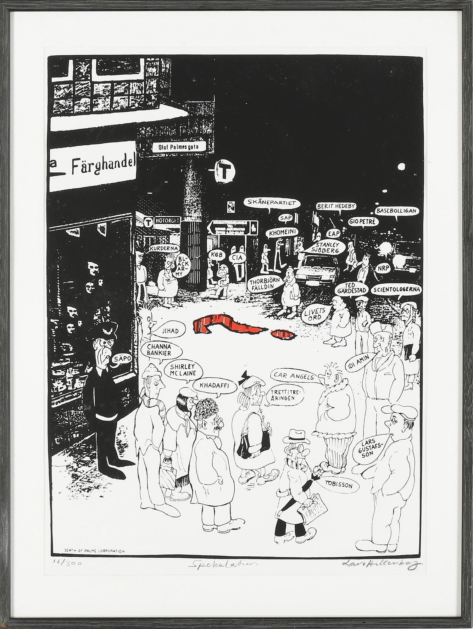 LARS HILLERSBERG, litografi, signerad samt numrerad 16/300.