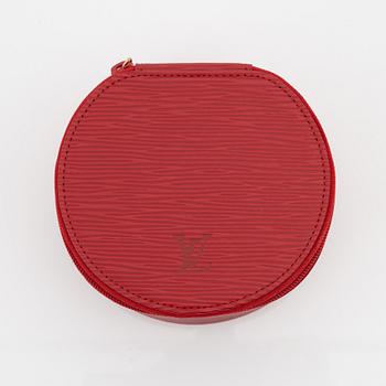 Louis Vuitton, a red epi leather 'Ecrin Bijoux Jewelry case', 2003.