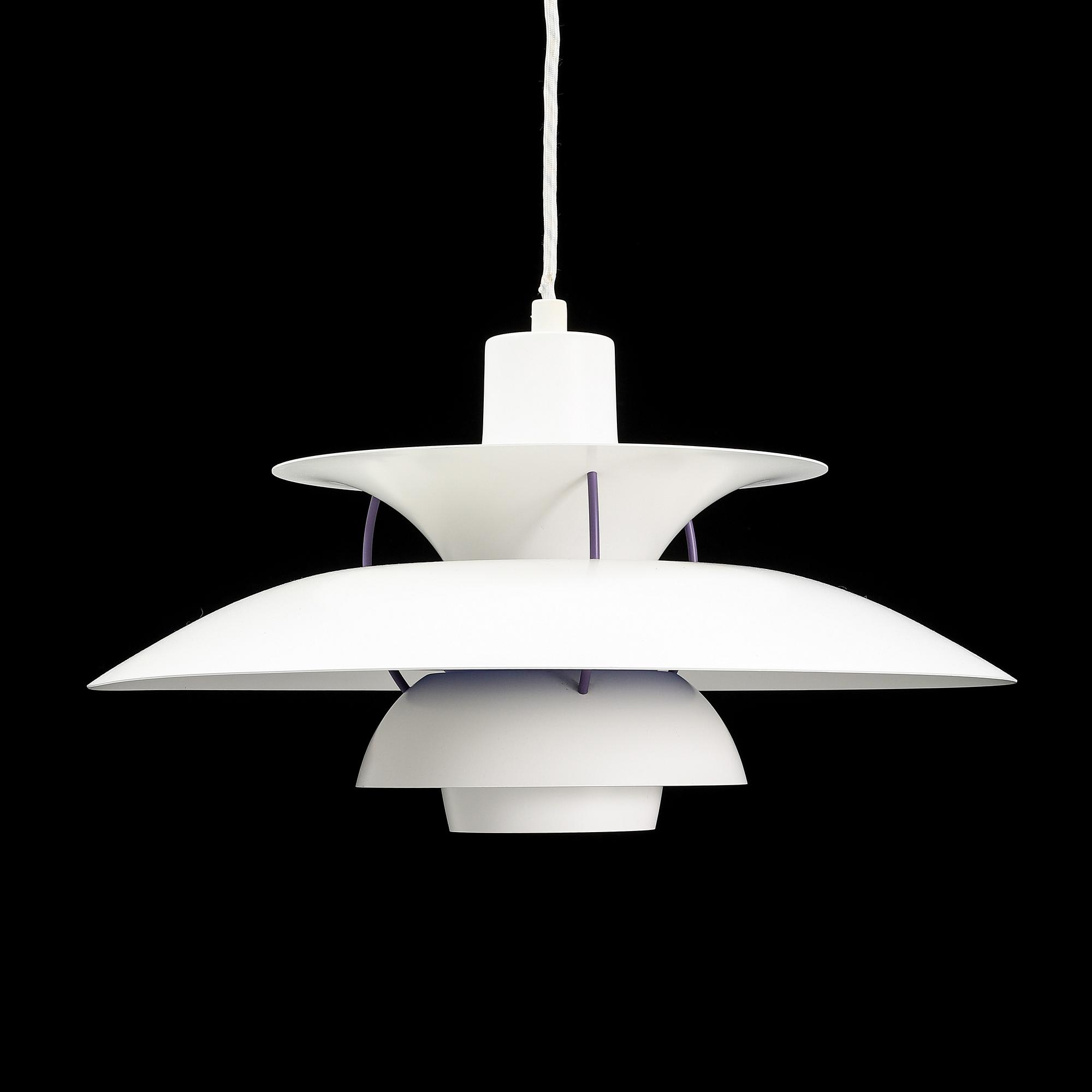 Poul Henningsen, a model 'PH 5' ceiling light for Louis Poulsen, Denmark.