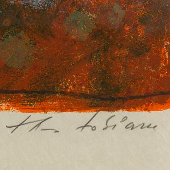 Theo Tobiasse, färglitografi, signerad EA 16/25.