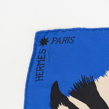 Hermès, a twill silk 'Zebra Pegasus' scarf.