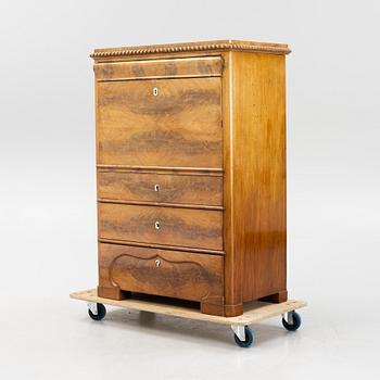 A mahogany secretaire, second half of the 19th Century.