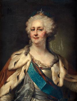 1144. Giovanni Battista Lampi Circle of, Catherine the Great (1729-96). Circle of.