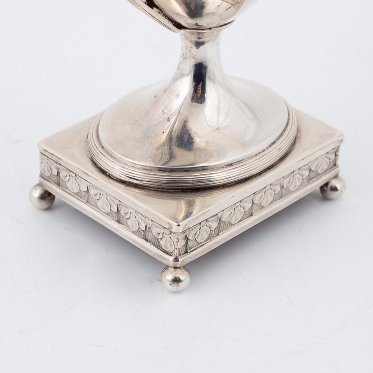 Nils Tornberg, gräddkanna, silver, Gustaviansk, Linköping 1798.