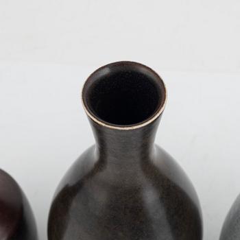 Erich & Ingrid Triller, a set of four vases, Tobo.