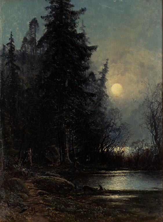 Johan Kindborg, Moonlight Landscape.