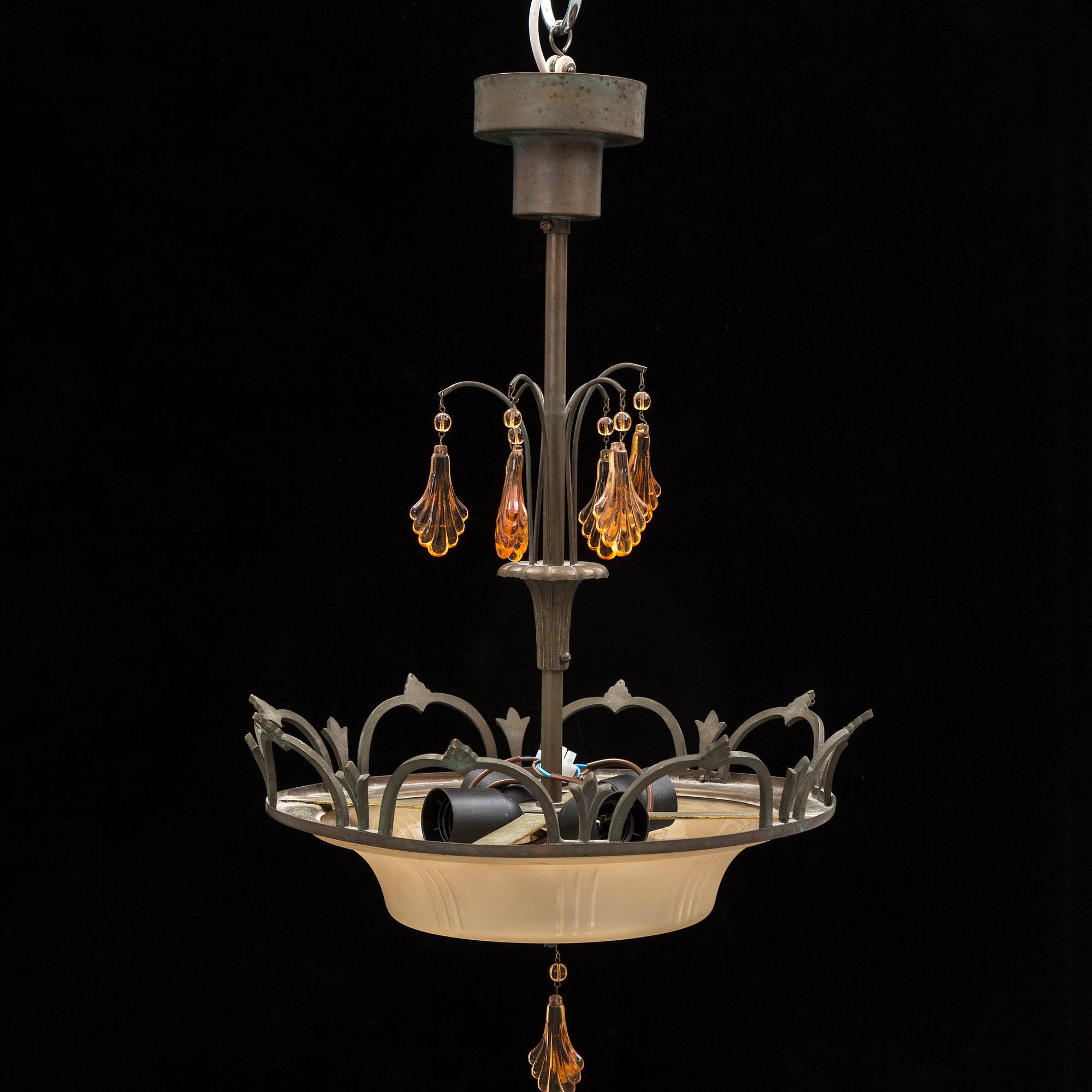 A 1920s ceiling light.