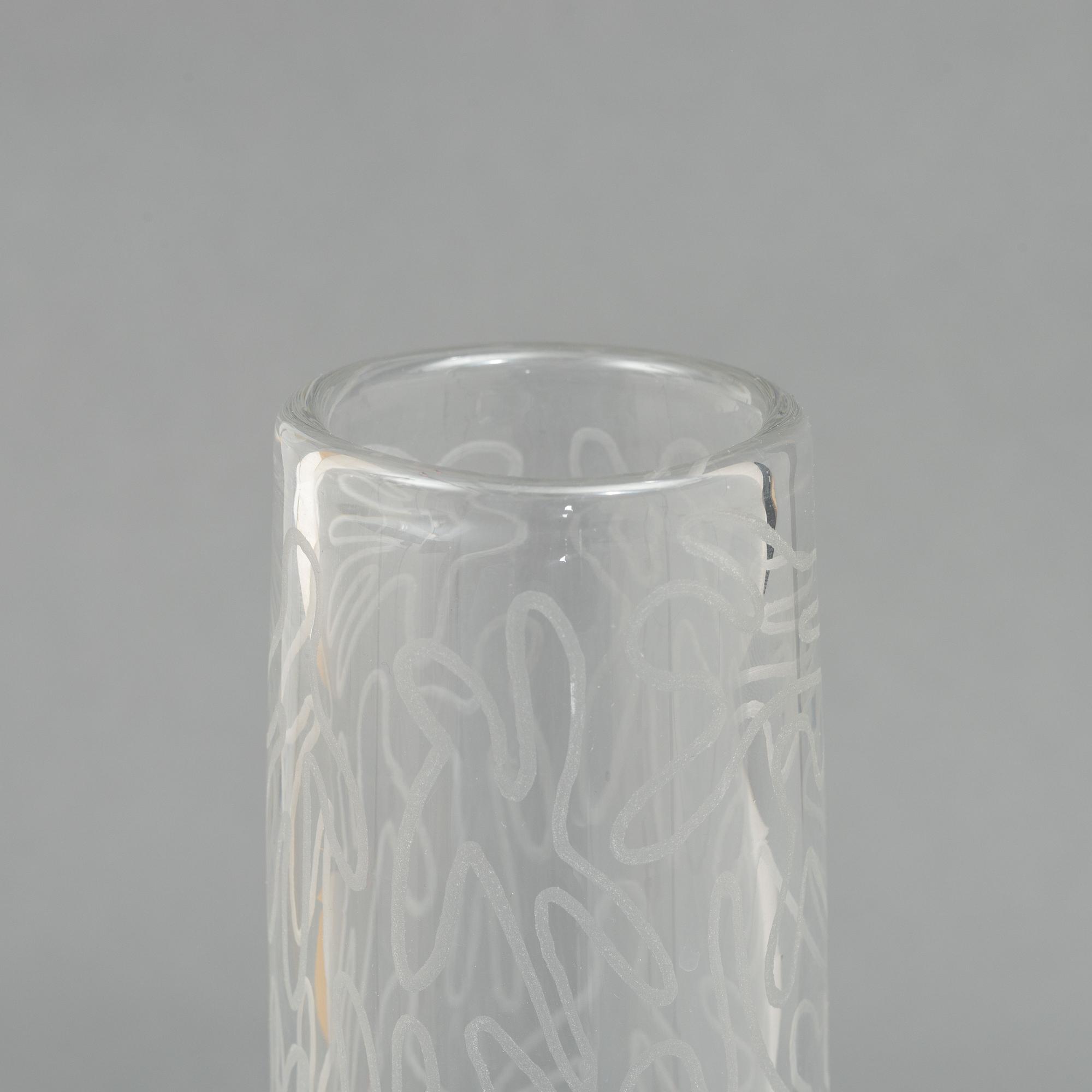 Martti Rytkönen, a glass vase, Orrefors Expo, 2000.