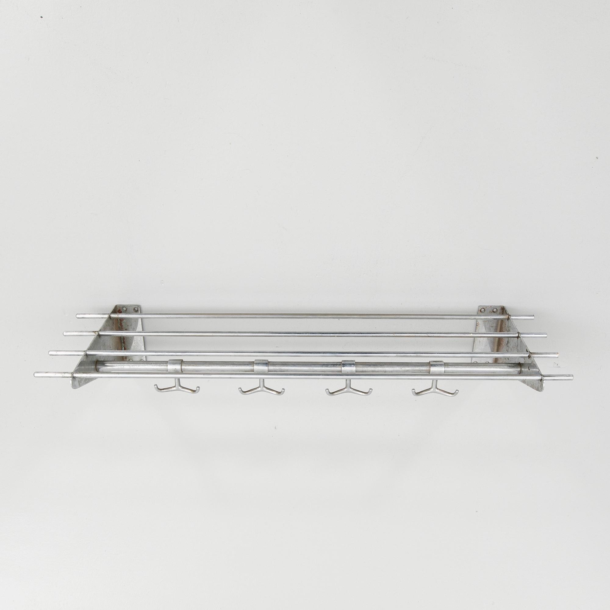 Mogens Mogensen, Hat rack, chrome-plated metal, second half of the 20th century for Albin Karlsson's Metal Factory, Eskilstuna.