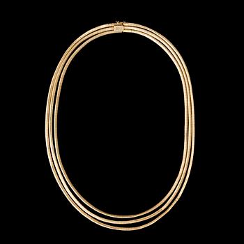 COLLIER, 18K guld, Uno a Erre, Italien.