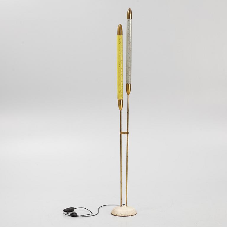 Ernest Igl, floor lamp, "Pfeifenstopfer", Hillebrand Leuchtenfabrik, Germany 1950s.