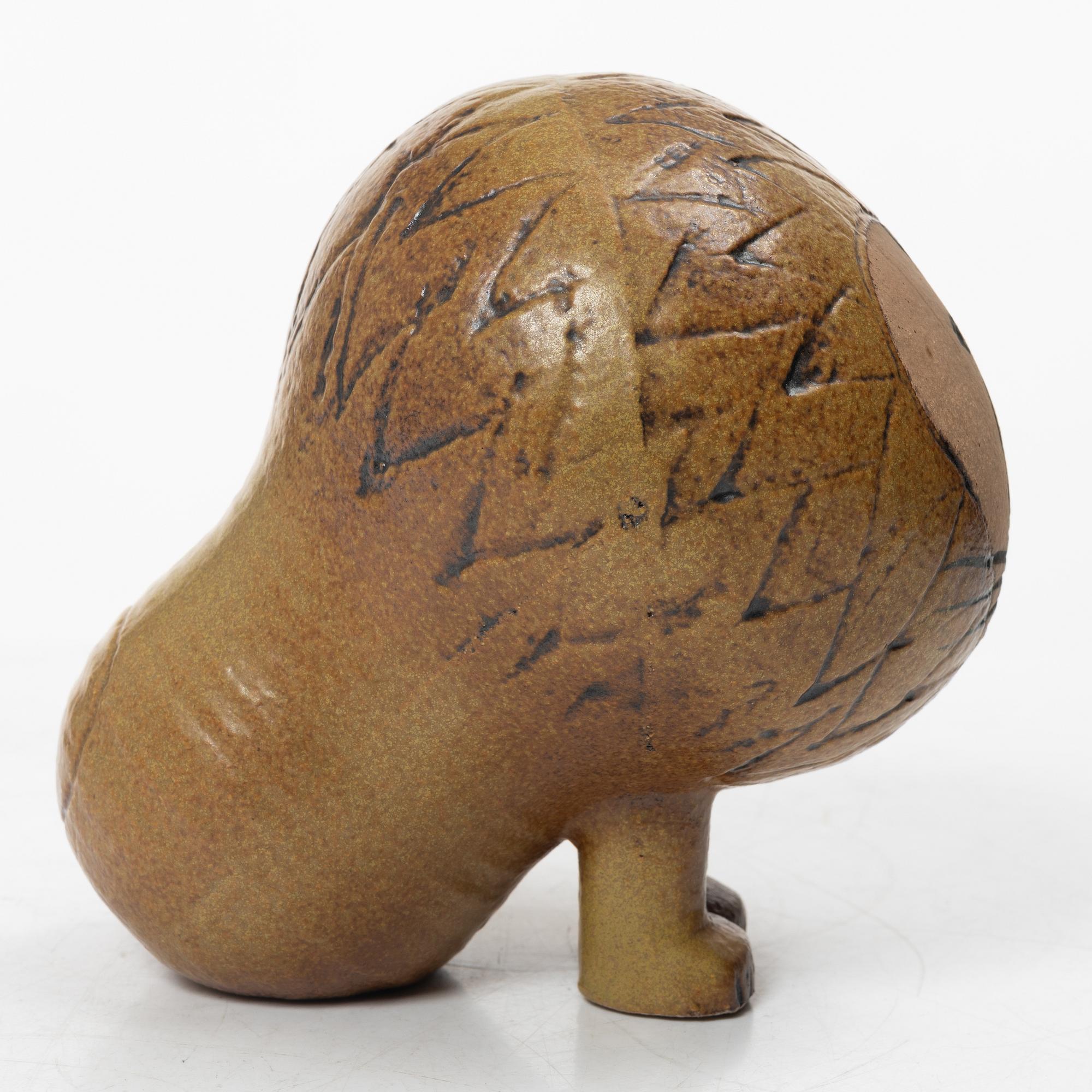 Lisa Larson, A stoneware 'Lejon midi' figurine, Gustavsberg, Sweden.