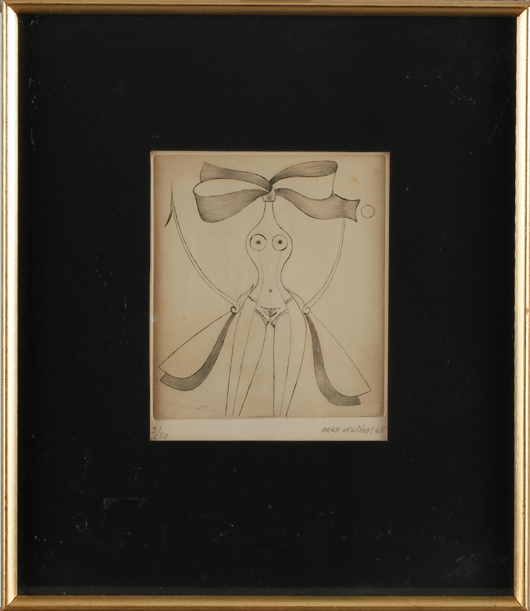 MAX WALTER SVANBERG, etsning, signerad och numrerad  3/50.