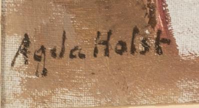 AGDA HOLST, a signed oil on canvas.