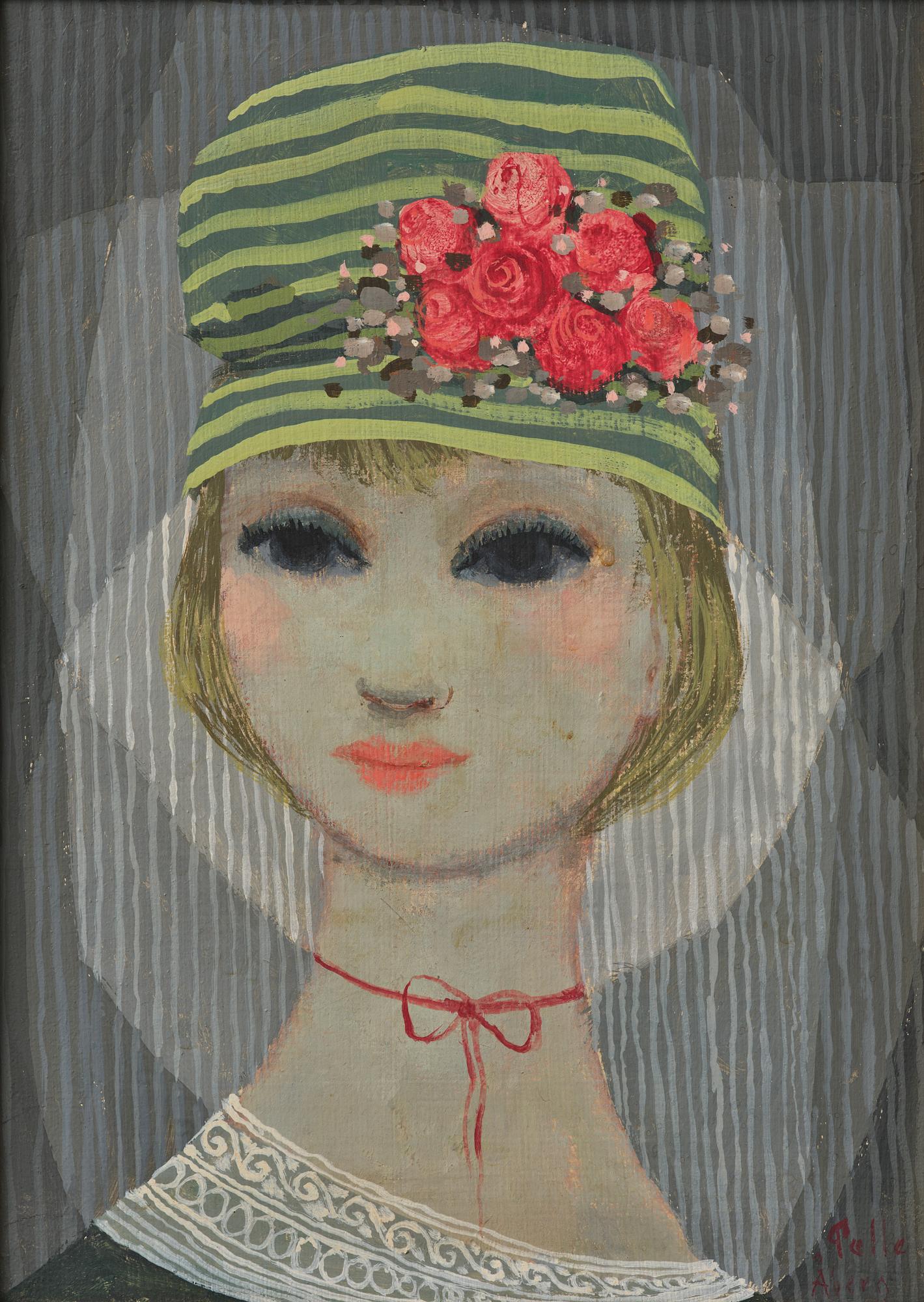 Pelle Åberg, Young woman with a hat.
