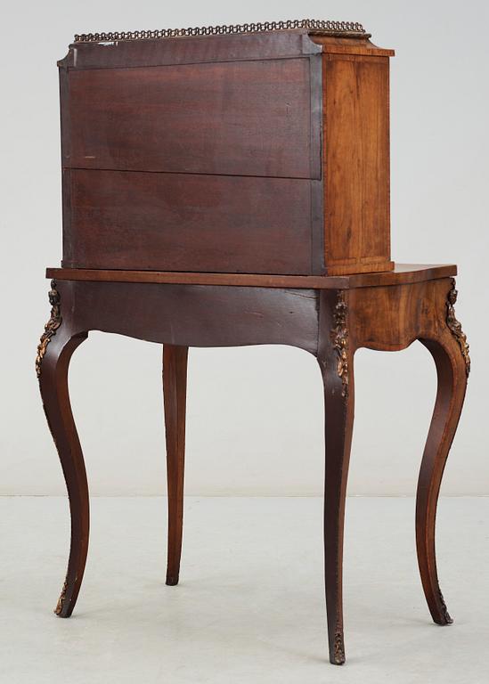 BORD med VITRIN, rokokostil, 1800-tal.