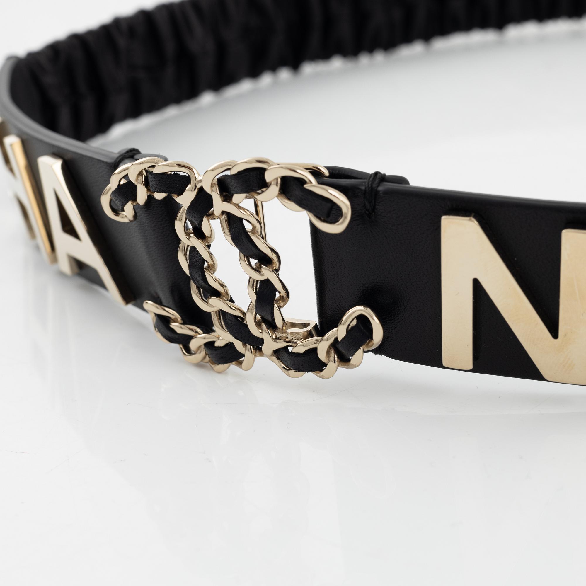 Chanel elastic belt on sale