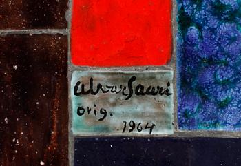 SOFFBORD, sign Alvar Saari o dat 1964.
