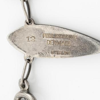 Poul Warmind, collier, silver och emalj. Danmark.