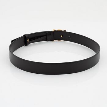 Céline, A brown leather belt, size 75.