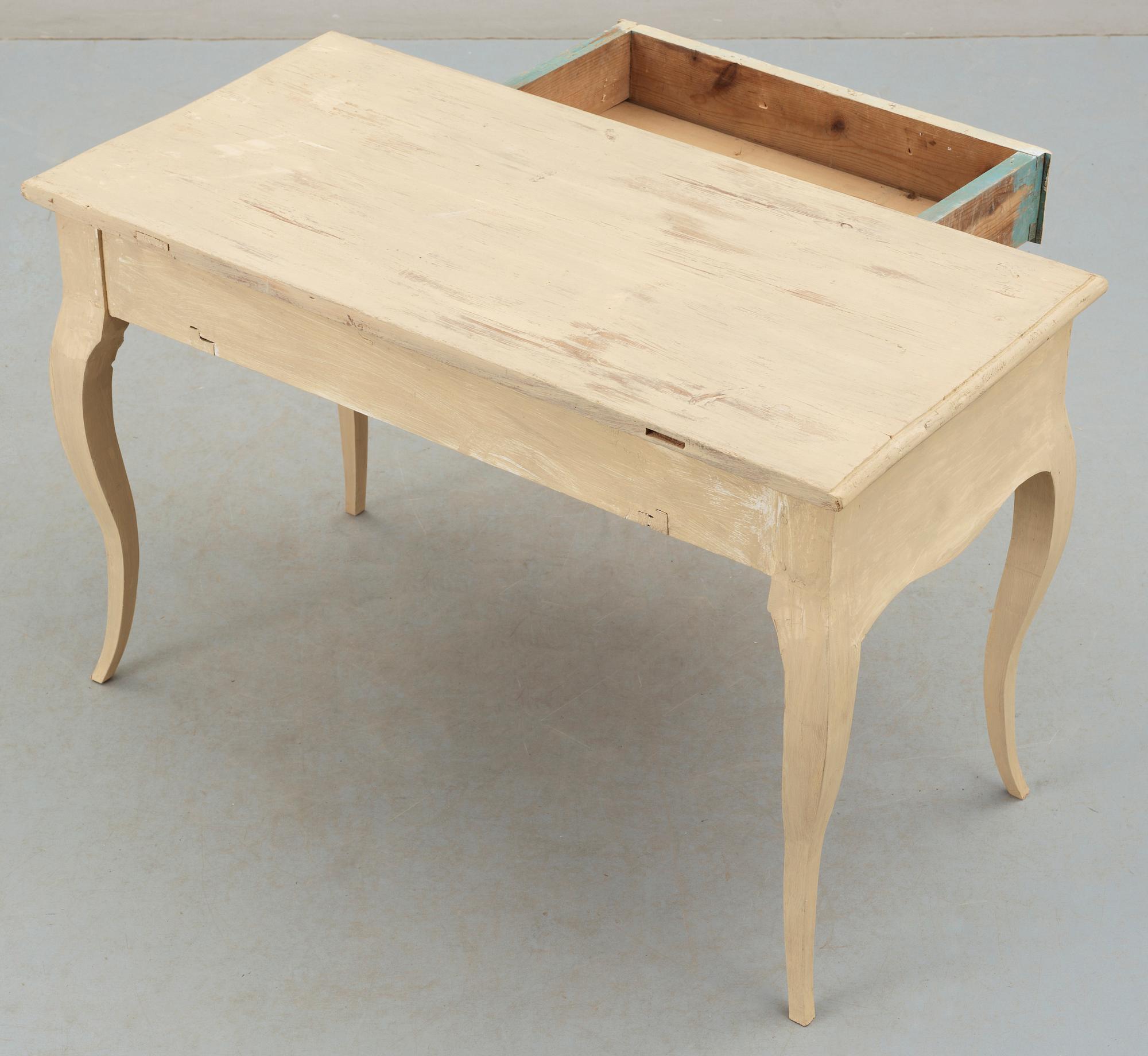 SKRIVBORD, rokokostil, delvis 1800-tal.