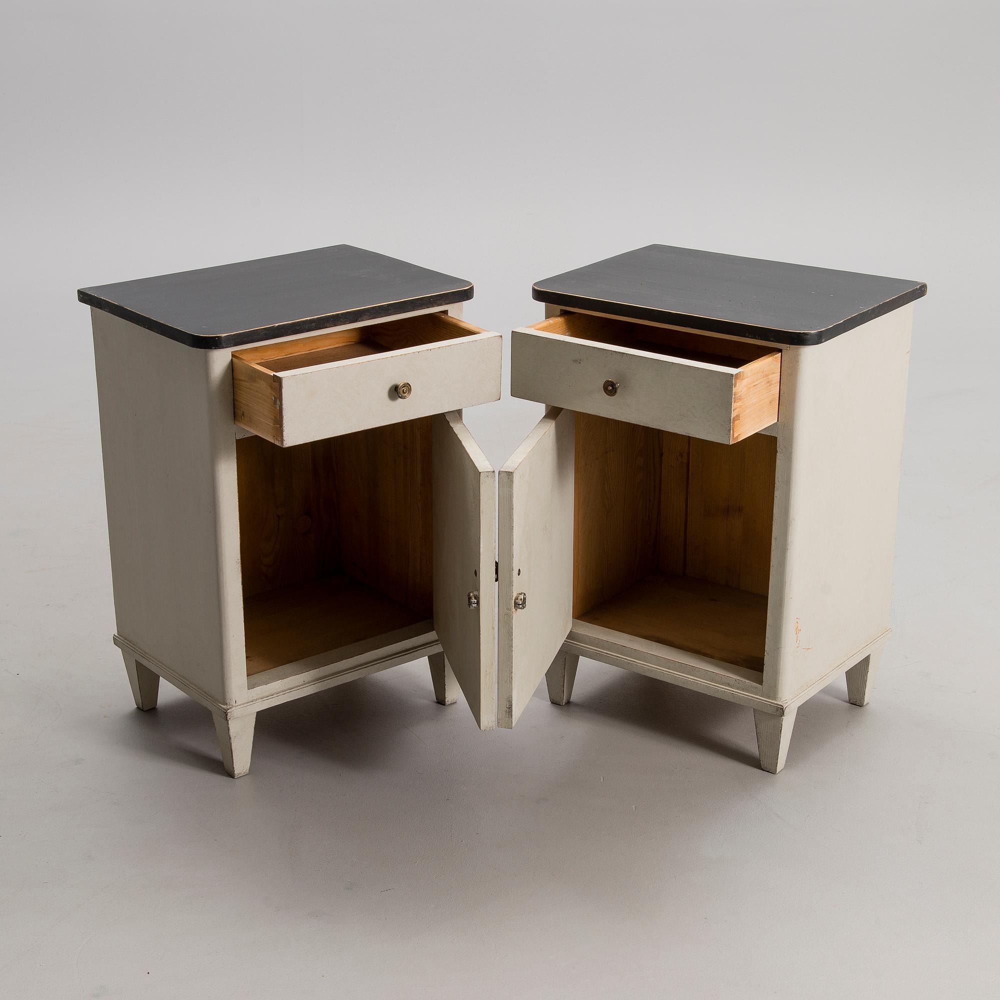 YÖPÖYTÄPARI, kustavilaistyyli, 1900-luku.