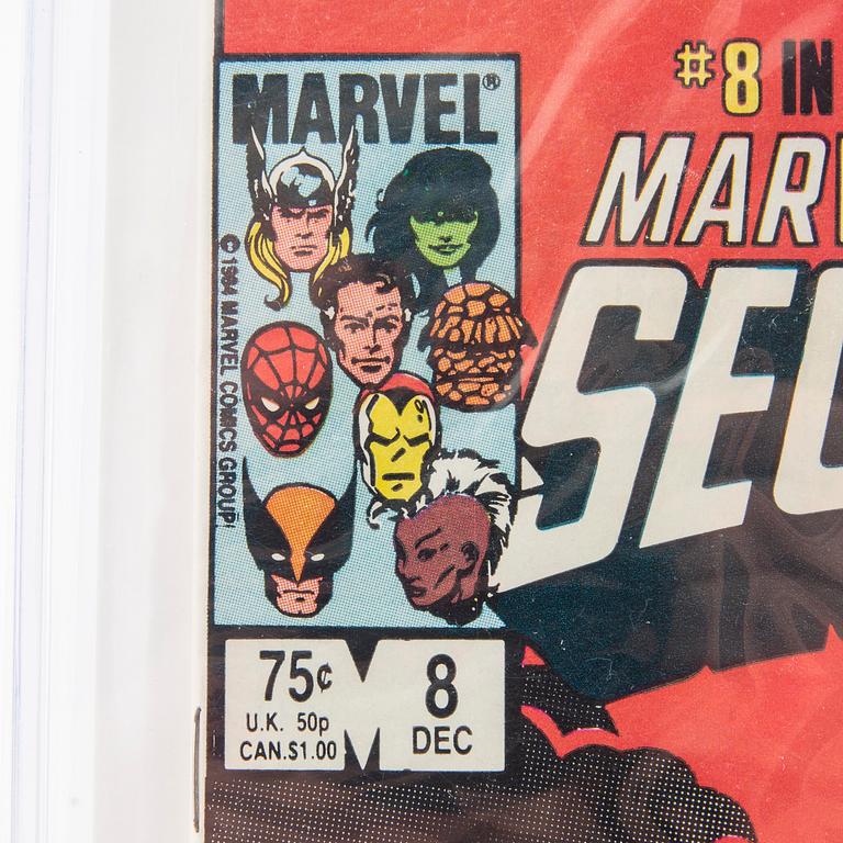 Comic Book Marvel Super Heroes Secret Wars #8 Spider-Man Black Suit Symbiote Key Issue 1964.