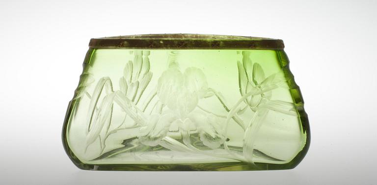 MALJAKKO, hiottua lasia, Art Nouveau, n. 1900.