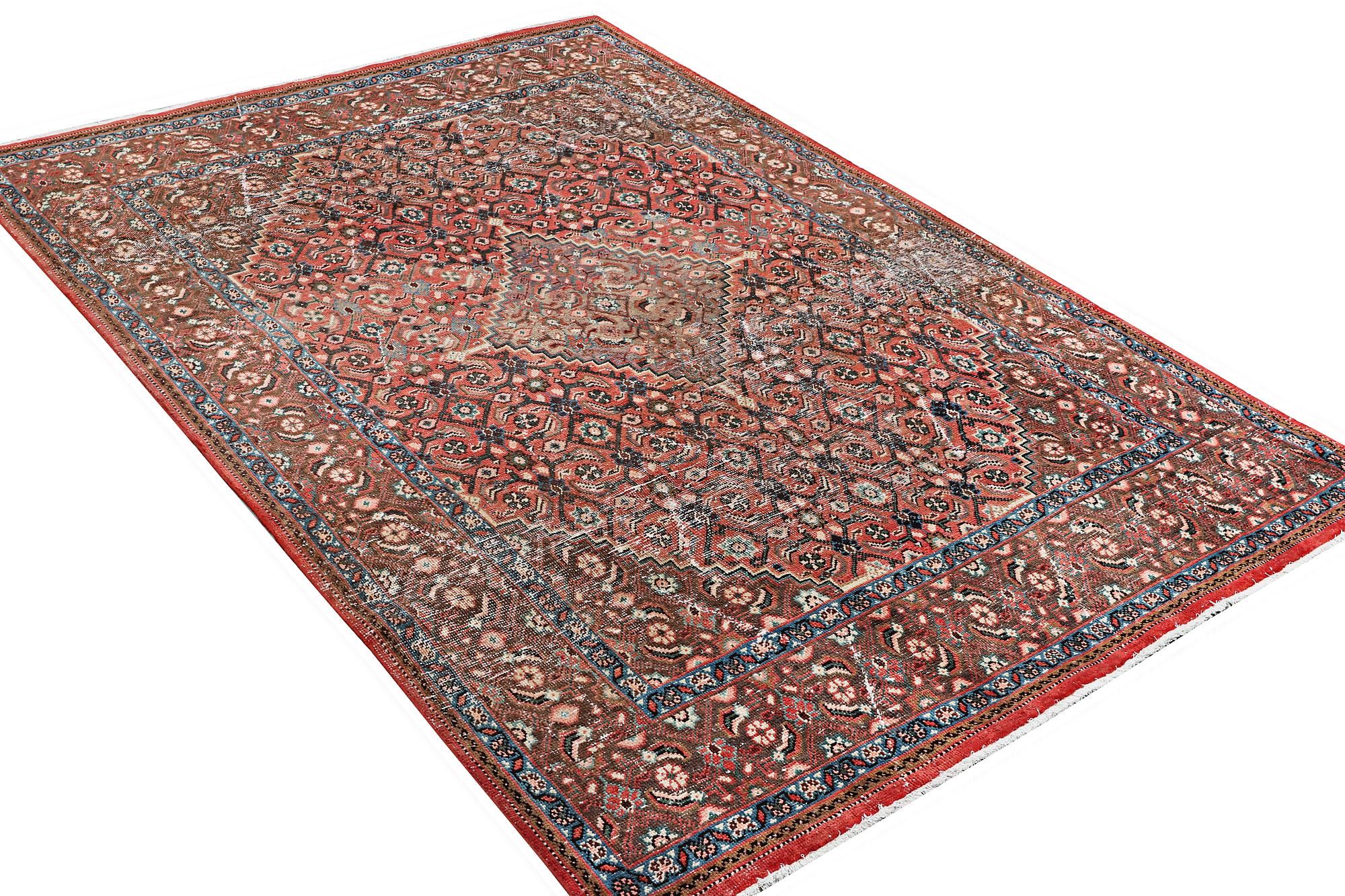 Matta, persisk, vintage design, ca 298 x 201 cm.