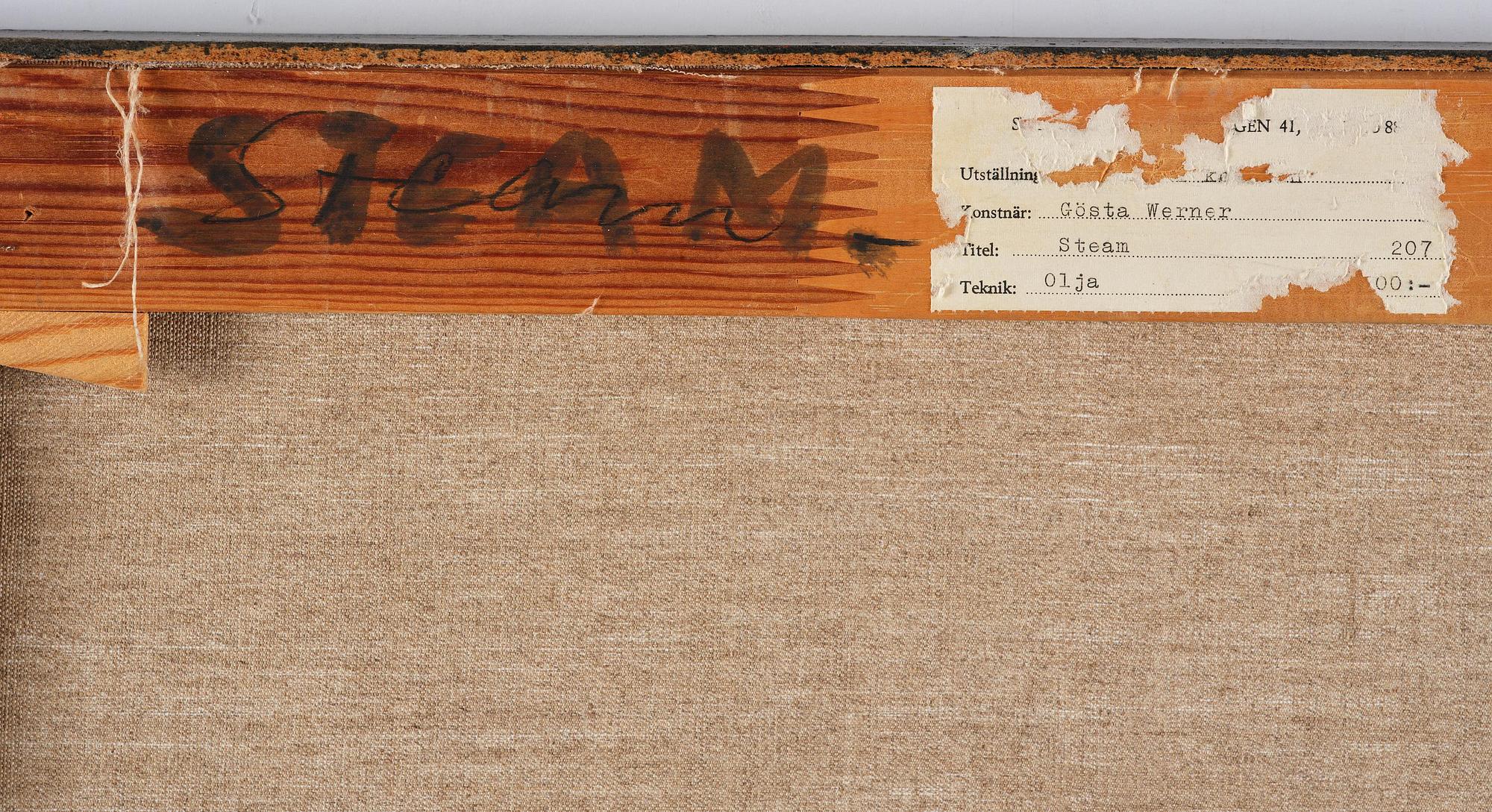 Gösta Werner, "Steam".