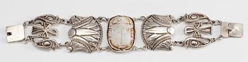 ARMBAND, 2 st, silver, Egypten. 1930-tal. Vikt 114,6 g.