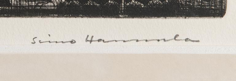 SIMO HANNULA, etsaus, signeerattu ja numeroitu 38/100 Tiré par l'artiste.