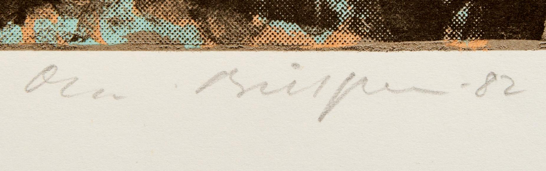 Ola Billgren,  color lithograph, signed -82 trail print.